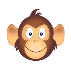 Cartoon of a cute monkey emoji - Vector © illustratiostock