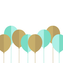 Gift boxes with balloons  vector 