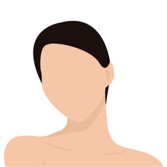 Abstract women face icon