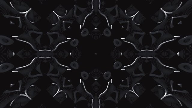 Beautiful and elegant gothic kaleidoscopic rosace, fractal art