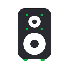 Isolated sound speaker icon. Sound and music icon - VEctor