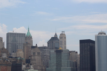 Fototapeta na wymiar The New York City skyline.