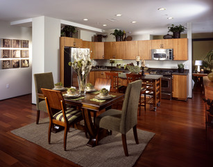 House modern Kitchen room interior of home