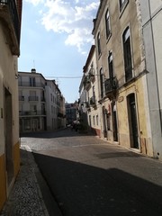Rua em Santarém, Portugal 
