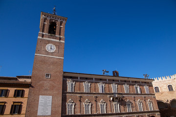 fabriano medieval city historic center italy