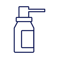 spray bottle of medicine drugs line style icon