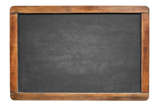 blank blackboard isolated on white