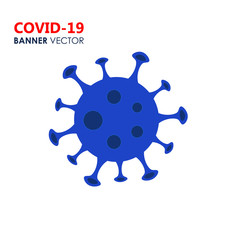 Virus COVID-19 banner vector 