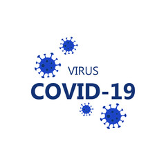 Virus COVID-19 banner vector 