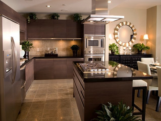 House modern kitchen interior of home