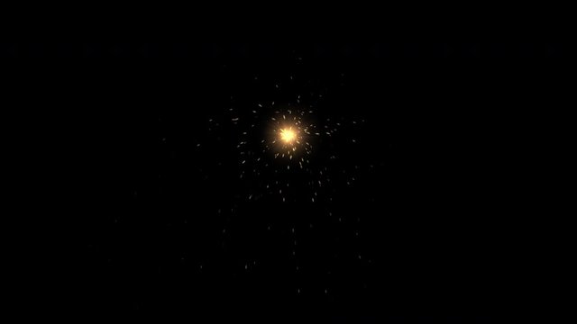 Fireworks elements animation set . 4K Resolution (Ultra HD).