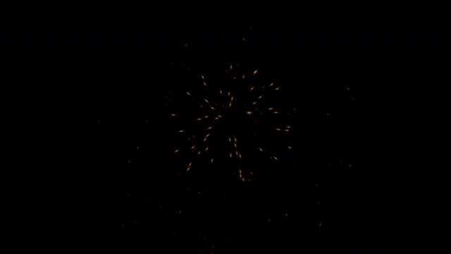 Fireworks elements animation set . 4K Resolution (Ultra HD).