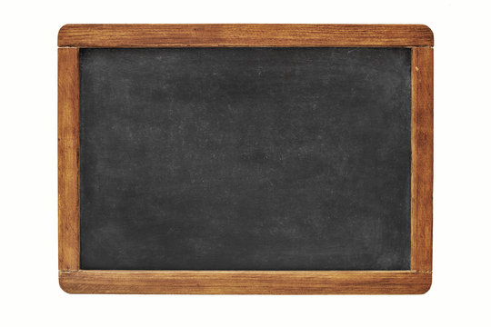 blank blackboard isolated on white