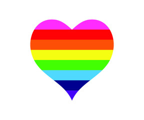 Vector illustration set of LGBTQ icons, LGBTQ day, gay pride month, LGBTQ rainbow colors icons, flag, calendar, peace symbol, heart, lesbian couple, gay couple, goggle, banner, star, couple hands