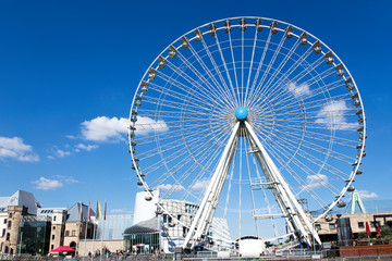 Riesenrad, Himmel, Wolken