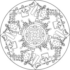 Obraz premium Mandala Laundromatic