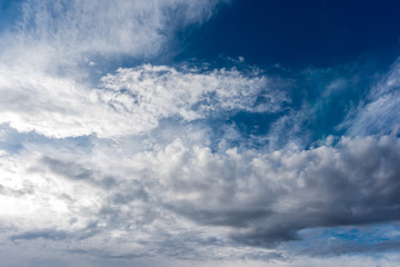 Daytime sky with heavy clouds and dark weather