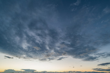 Daytime sky with heavy clouds and dark weather