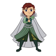 Fototapeta premium Isolated teen superhero character. Cartoon of a superhero - VEctor