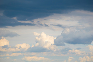 Fototapeta na wymiar Dramatic view on the sky with clouds