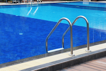 swimming pool with stair
