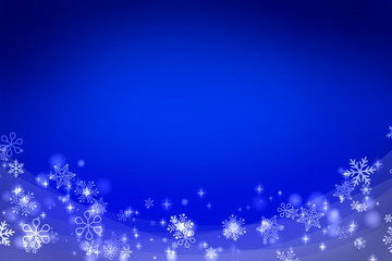 雪の結晶の背景イラスト