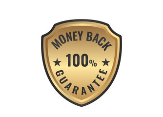 100% Money Back Guarantee stamp 