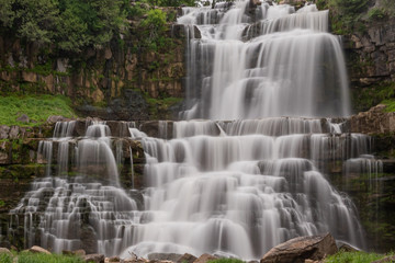 Waterfalls in the woods