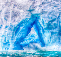 Waves in iceberg © karenfoleyphoto