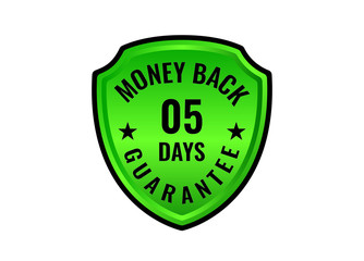5 days money back guarantee shield