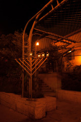 Chanuka lights in Jerusalem