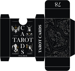box packaging for tarot cards - obrazy, fototapety, plakaty