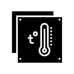 temperature preserving layer glyph icon vector. temperature preserving layer sign. isolated contour symbol black illustration