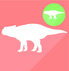 Dinosaur silhouette