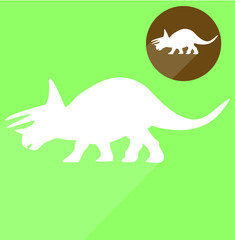 Dinosaur silhouette