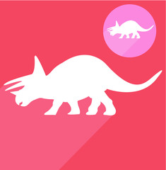 Dinosaur silhouette