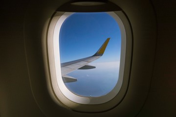 view from airplane window
