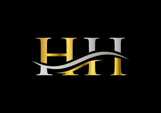 Linked HH Logo for business and company identity. Creative Letter HH Logo Vector Template.