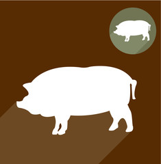 Pig silhouette