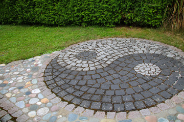 gartenweg kopfsteinpflaster