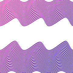ABSTRACT COLORFUL GRADIENT WAVY LINE PATTERN BACKGROUND. COVER DESIGN VECTOR