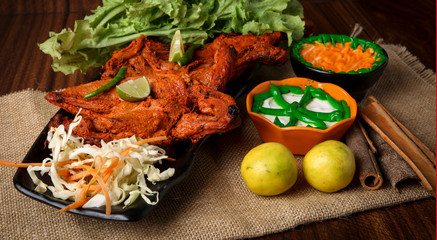 Indian food chicken Tikka and Tandoori chicken