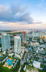 Obraz premium Miami Beach as seen from South Point Park
