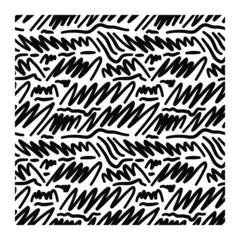 Abstract seamless pattern of noise waves, ink painting. Image for a poster or cover. Musical illustration. Figure for textiles. Design for backdrops with sea, rivers or water texture.