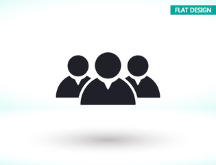 Human vector icon , lorem ipsum Flat design