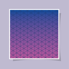 Blue with purple gradient and pattern background frame design Abstract texture art and wallpaper theme Vector illustration