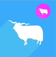 Sheep silhouette 