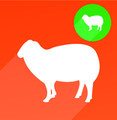 Sheep silhouette 