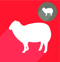 Sheep silhouette 