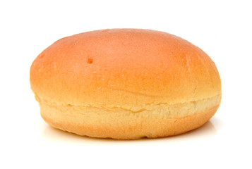Hamburger bun isolated on white background